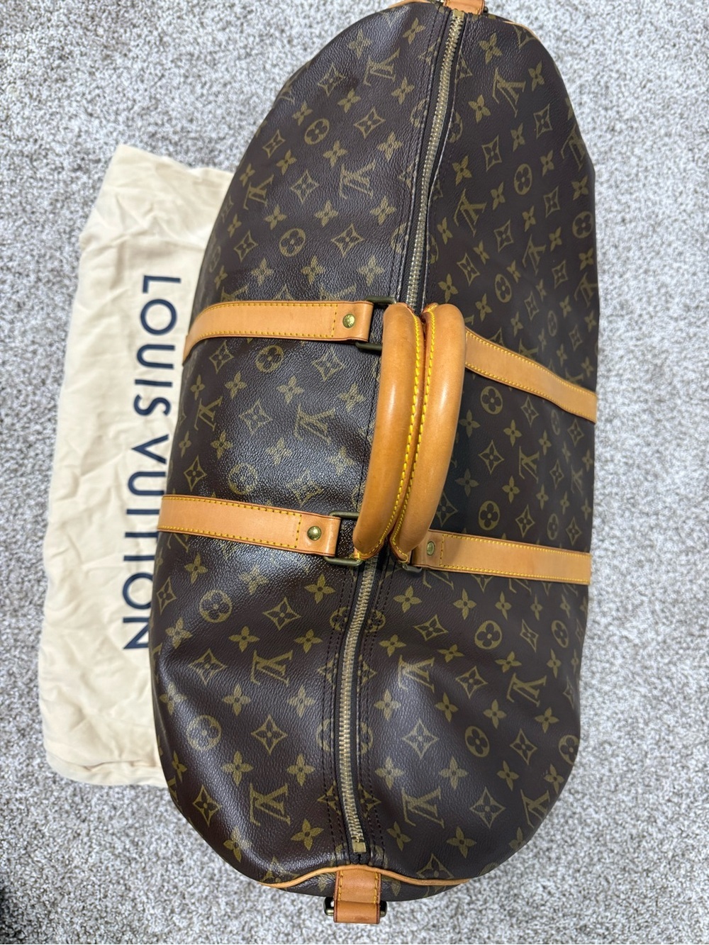 Louis Vuitton Vintage Preloved Monogram Keepall Bandoulière 55! Unisex 9/1990